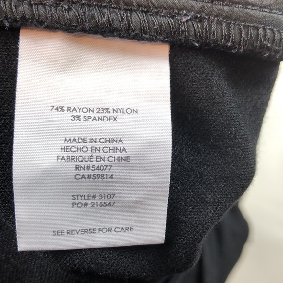 Cabi Ponte Capote Trouser Pants Stretch Career Style 3107 Black Size 2 Inseam 28 - Picture 14 of 16
